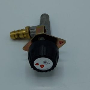 Venttiili ja säätönuppi Retkikaasu 8102P-1, uusi malli. Lucifer Retkikaasu 8102P-1 varaosa venttiili ja s&auml;&auml;t&ouml;nuppi, uuteen malliin.