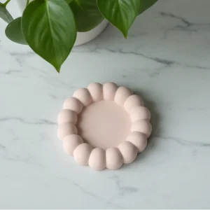 Alusta, pyöreä, beige