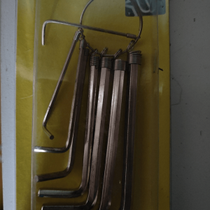 Kuusiokoloavainsarja 8 kpl, 1,5–6,0 mm