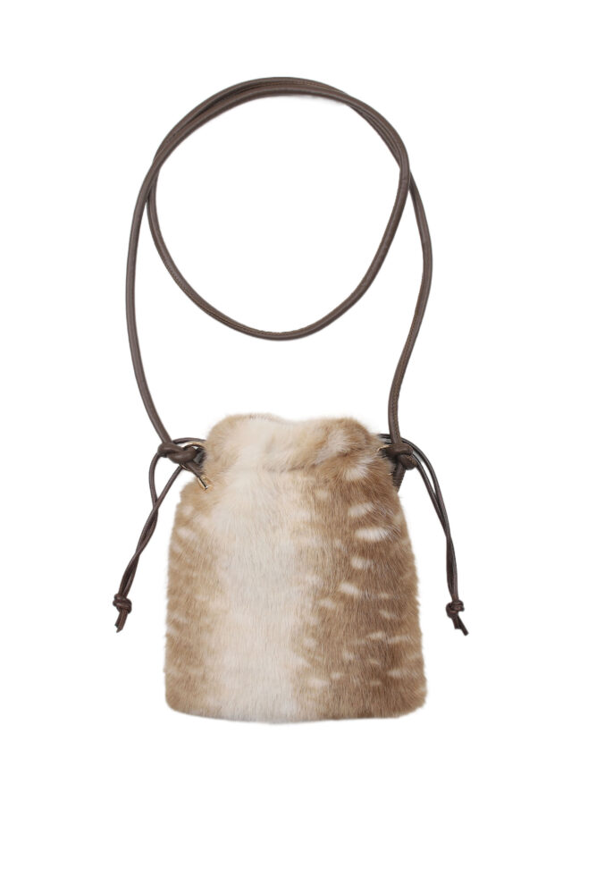 Tekoturkislaukku – Deer Beige - Image 4