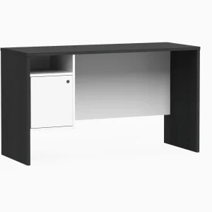 RIN24 Työpöytä 130 cm musta/valkoinen