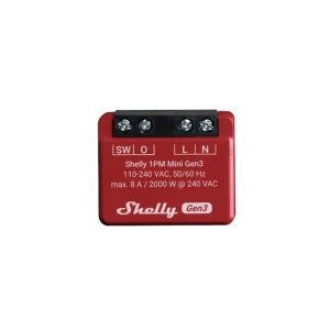 Shelly plus 1PM Mini Gen3 ohjelmoitava rele