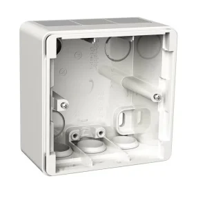 Asennusrasia Schneider Electric Exxact 1-osainen IP44 44mm Valkoinen